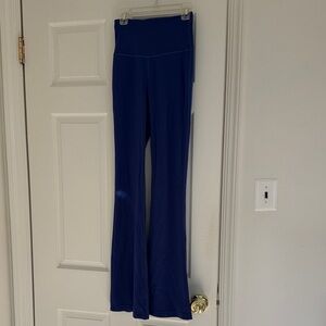 Women's Blue Flared Leggings